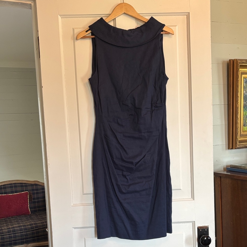 Sara Campbell Navy Midi Dress